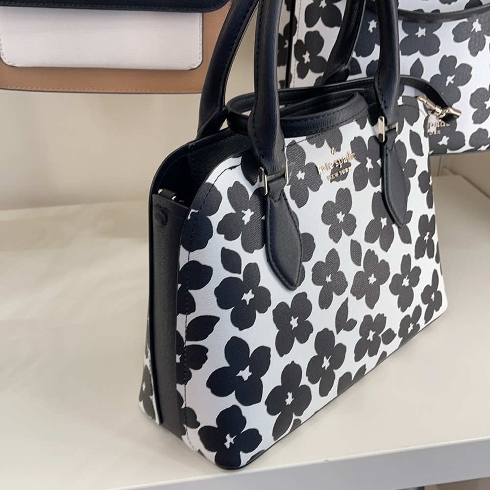 Kate Spade darcy graphic blooms small satchel - Picture 6 of 12